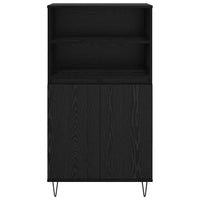 Credenza-Buffet-Armadio da cucina Nero 60 x 36 x 110 cm Legno multistrato 483662