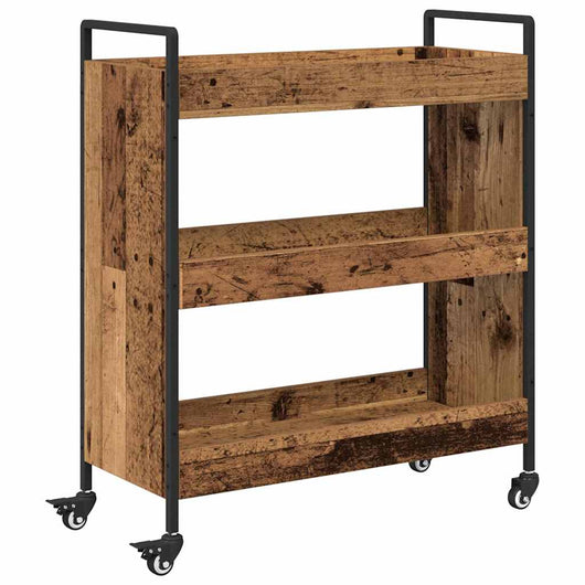 Carrello da Cucina-Scaffale per Cucina Legno vecchio 70 x 30 x 82 cm