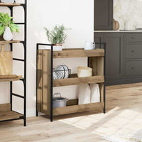 Carrello da Cucina rovere artigianale 70 x 30 x 82 cm 879625