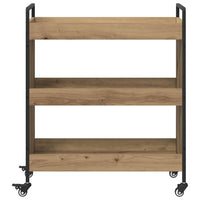 Carrello da Cucina-Scaffale per Cucina Rovere artigianale 70 x 30 x 82 cm