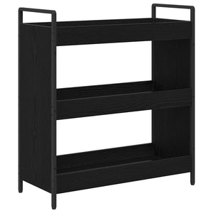 Carrello da Cucina Rovere nero 70 x 30 x 82 cm 879626