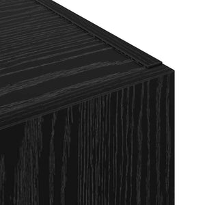 Mobile per Ufficio con lo scaffale Rovere nero 60 x 32 x 115 cm 879638