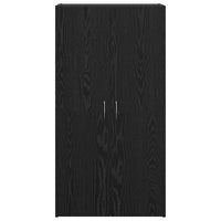 Mobile per Ufficio con lo scaffale Rovere nero 60 x 32 x 115 cm 879638