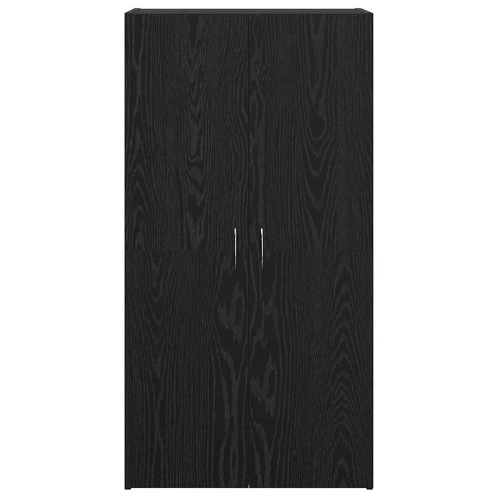 Mobile per Ufficio con lo scaffale Rovere nero 60 x 32 x 115 cm 879638