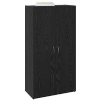 Mobile per Ufficio con lo scaffale Rovere nero 60 x 32 x 115 cm 879638