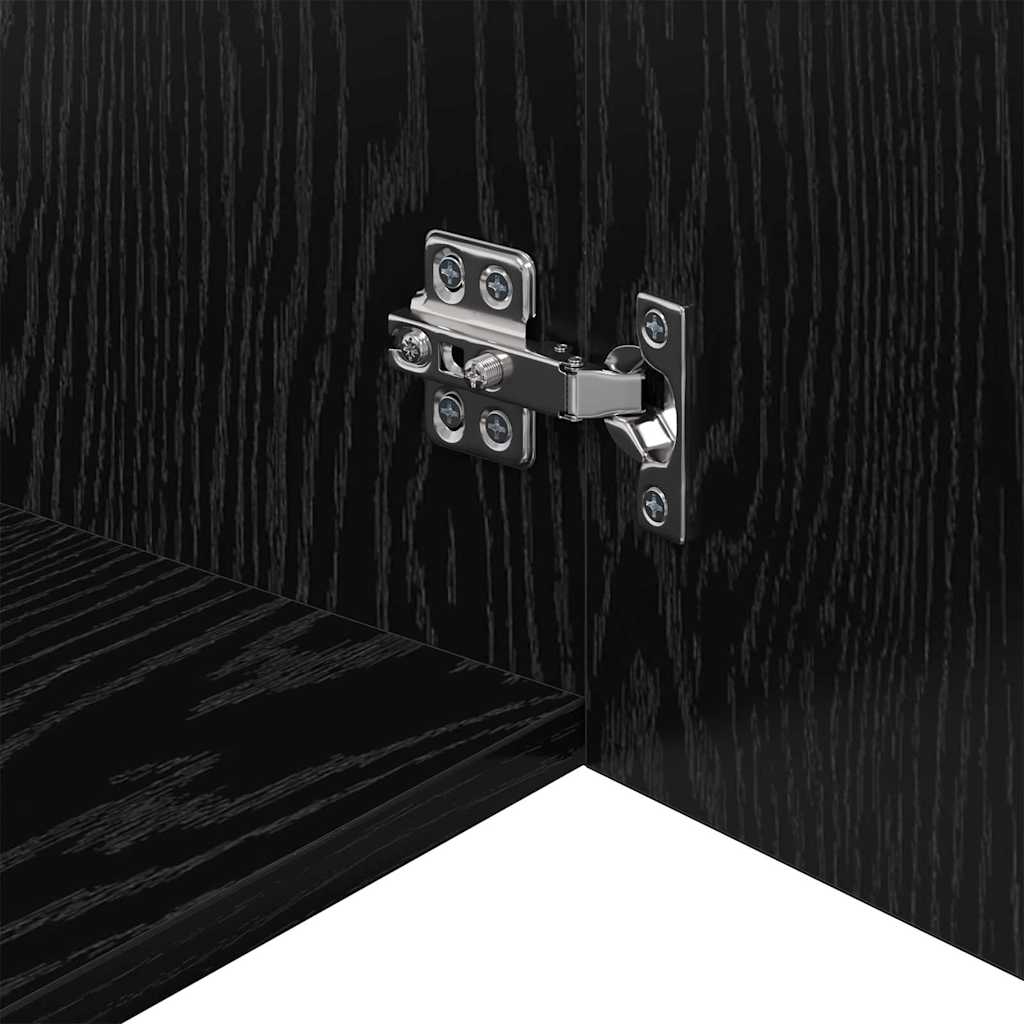 Armadietto a muro Rovere nero 50 x 42.5 x 40 cm 879652