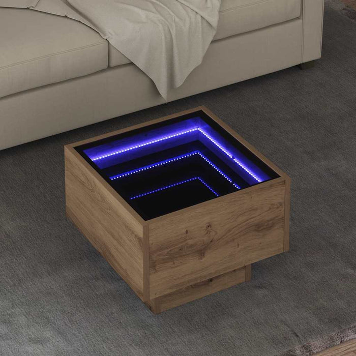 Tavolino da salotto rovere artigianale 40 x 40 x 30 cm 879657