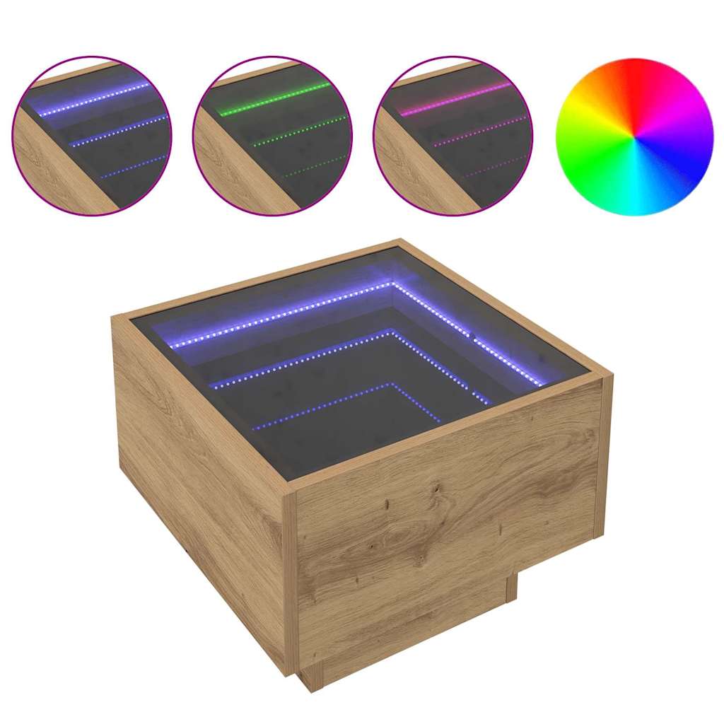 Tavolino da salotto rovere artigianale 40 x 40 x 30 cm 879657