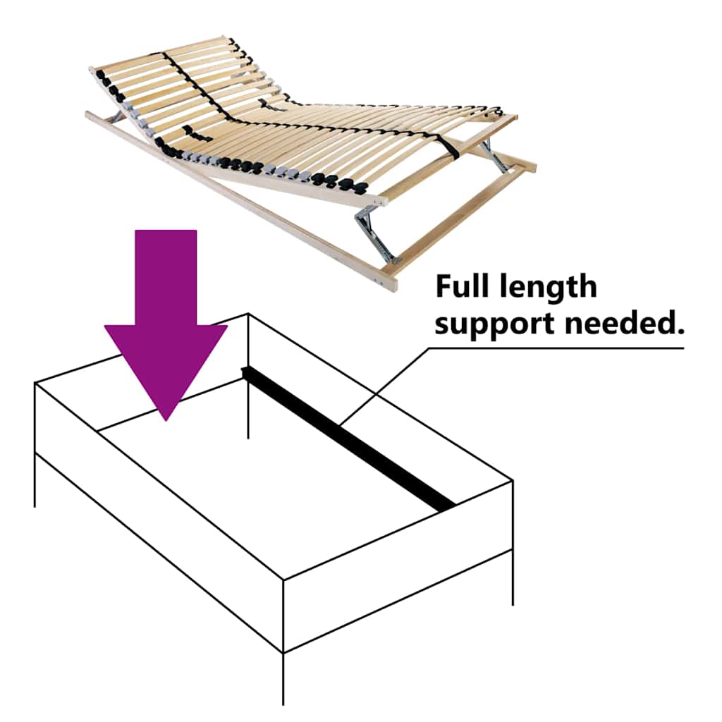 Letto incassato Marrone 80 x 190 cm Legno massello di faggio 42015245