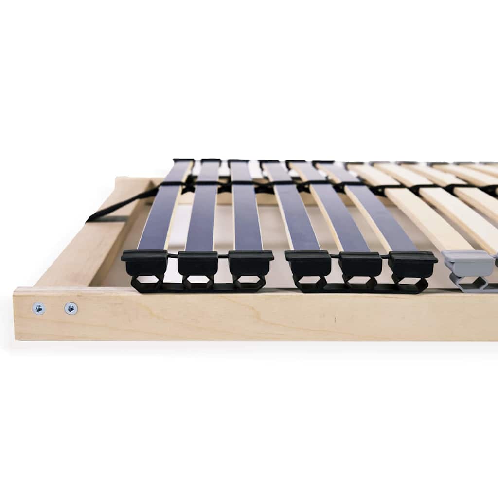 vidaXL Base a doghe Marrone 70 x 190 cm Legno massello di faggio