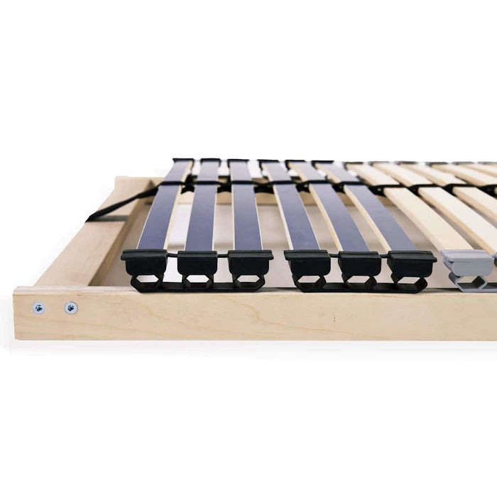 vidaXL Base a doghe Marrone 70 x 190 cm Legno massello di faggio