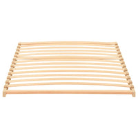 vidaXL Base a doghe Marrone 100 x 190 cm Legno massello di faggio