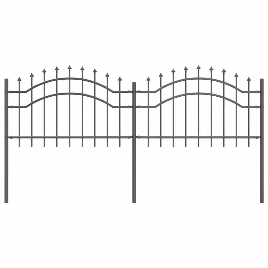 Recinzione per Giardino Grigio 115 cm 42003958