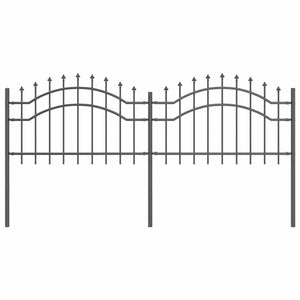 Recinzione per Giardino Grigio 115 cm 42003958