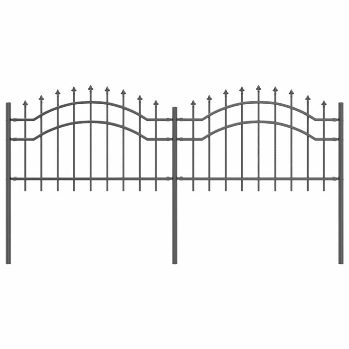 Recinzione per Giardino Grigio 115 cm 42003958