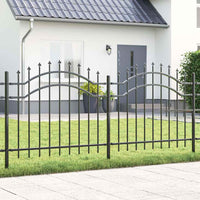 Recinzione per Giardino Grigio 140 cm 42003959