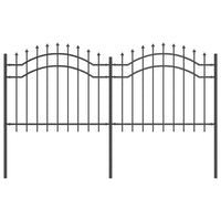 Recinzione per Giardino Grigio 140 cm 42003959