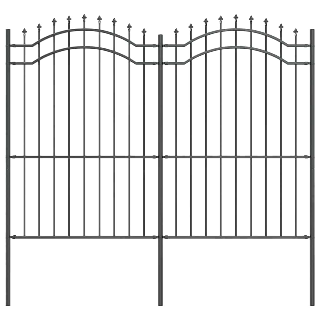 Recinzione per Giardino Grigio 215 cm 42003962