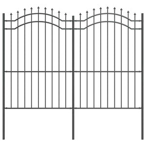 Recinzione per Giardino Grigio 215 cm 42003962