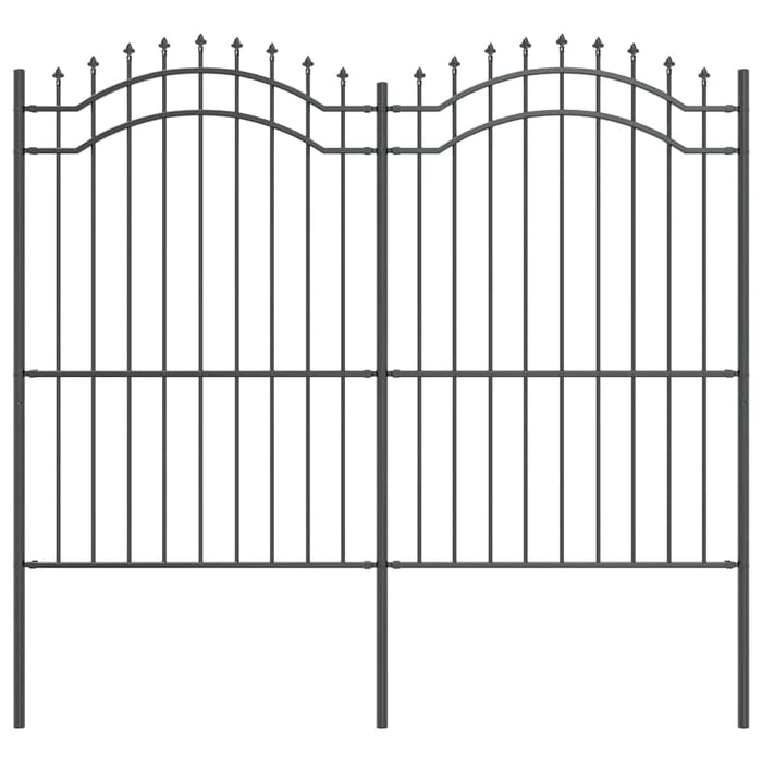 Recinzione per Giardino Grigio 215 cm 42003962