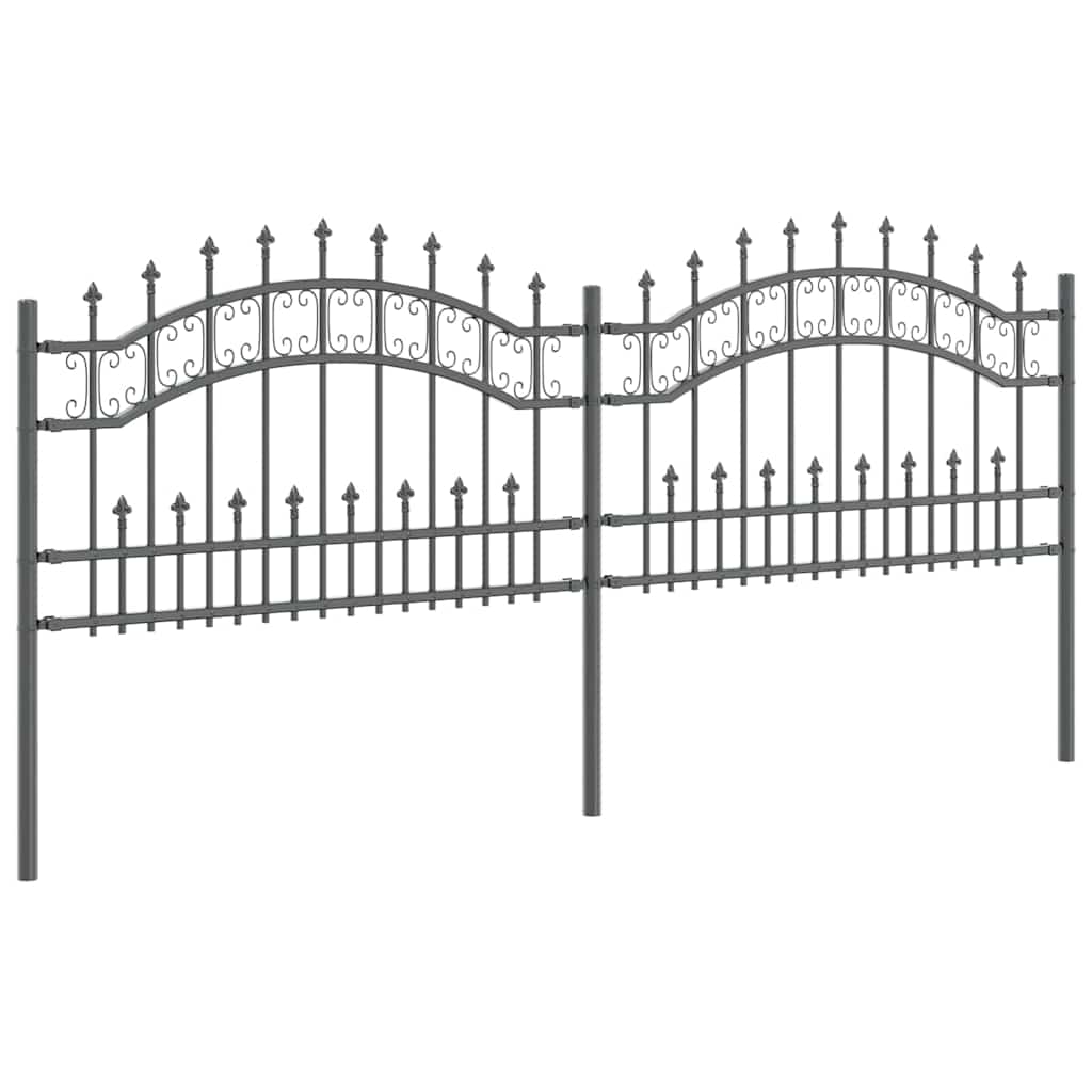 Recinzione per Giardino Grigio 115 cm 42003963