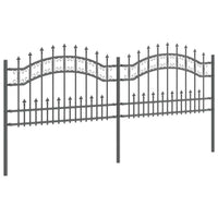 Recinzione per Giardino Grigio 115 cm 42003963