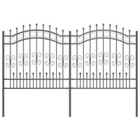 Recinzione per Giardino Grigio 165 cm 42003965