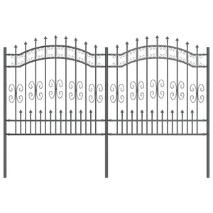 Recinzione per Giardino Grigio 165 cm 42003965