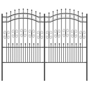 Recinzione per Giardino Grigio 190 cm 42003966