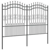 Recinzione per Giardino Grigio 190 cm 42003966