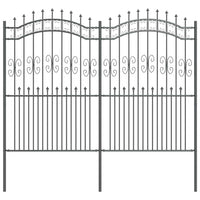 Recinzione per Giardino Grigio 215 cm 42003967