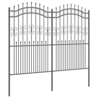 Recinzione per Giardino Grigio 215 cm 42003967