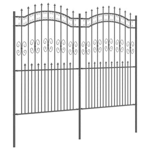 Recinzione per Giardino Grigio 215 cm 42003967