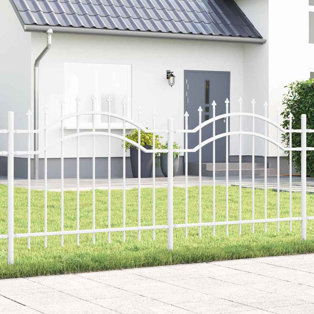 Recinzione per Giardino Bianco 140 cm 42003969