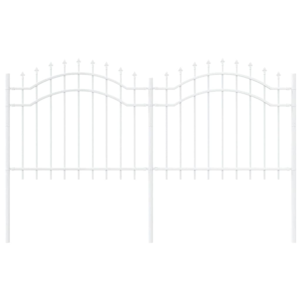 Recinzione per Giardino Bianco 140 cm 42003969