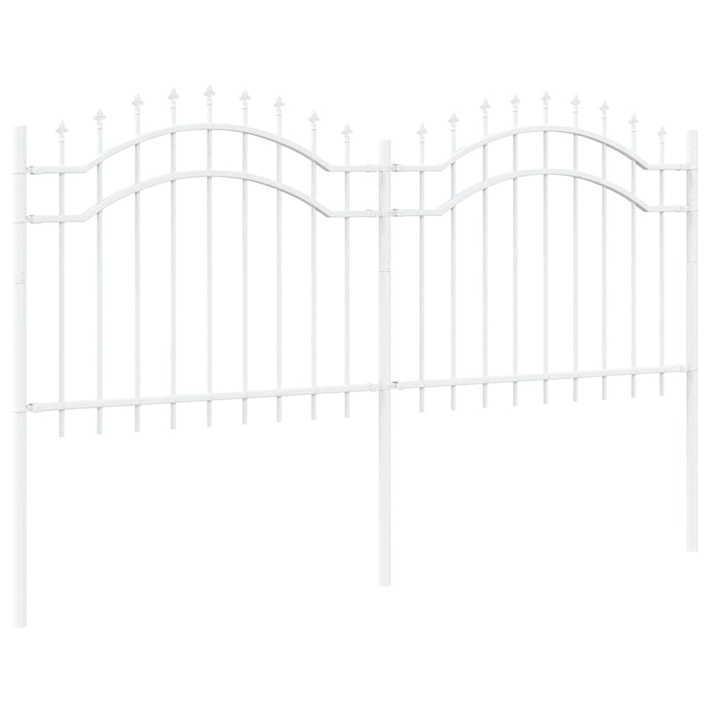 Recinzione per Giardino Bianco 140 cm 42003969