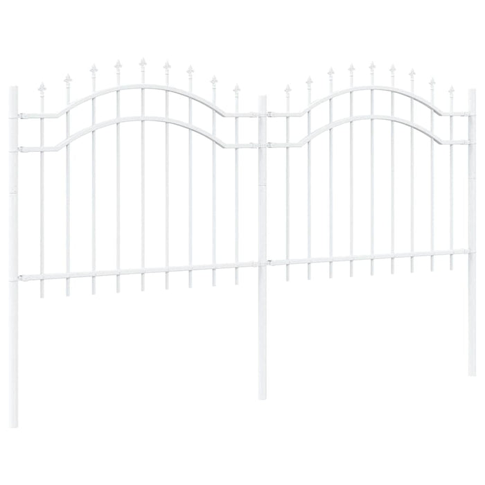 Recinzione per Giardino Bianco 140 cm 42003969