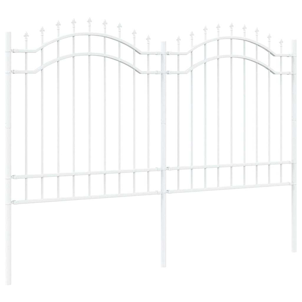 vidaXL Recinzione per Giardino Bianco 165 cm