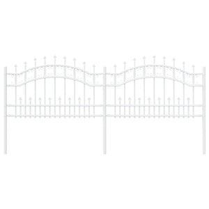Recinzione per Giardino Bianco 115 cm 42003973