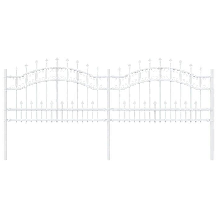 Recinzione per Giardino Bianco 115 cm 42003973