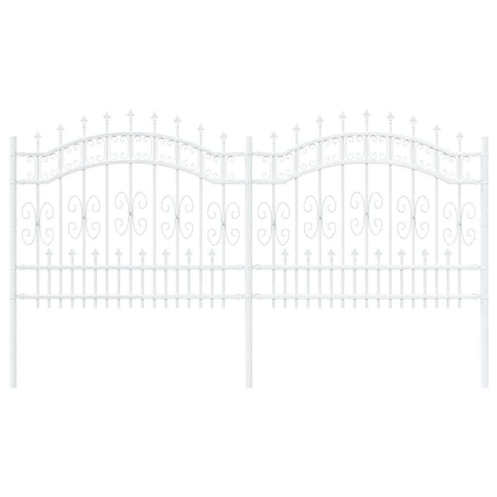 Recinzione per Giardino Bianco 140 cm 42003974