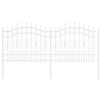 Recinzione per Giardino Bianco 140 cm 42003974