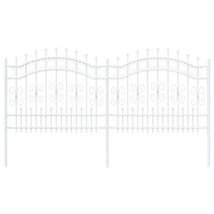 Recinzione per Giardino Bianco 140 cm 42003974