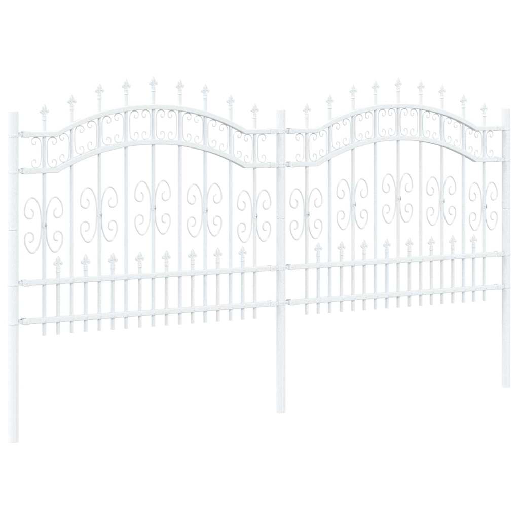 Recinzione per Giardino Bianco 140 cm 42003974