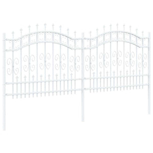 Recinzione per Giardino Bianco 140 cm 42003974