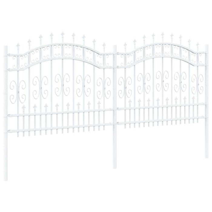 Recinzione per Giardino Bianco 140 cm 42003974
