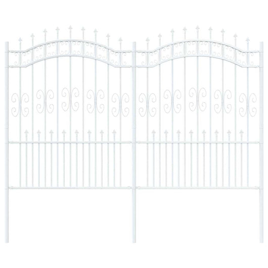 Recinzione per Giardino Bianco 190 cm 42003976