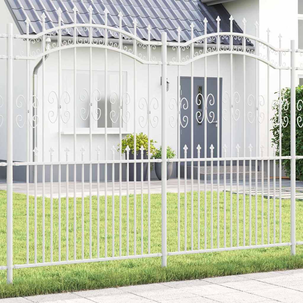 Recinzione per Giardino Bianco 215 cm 42003977