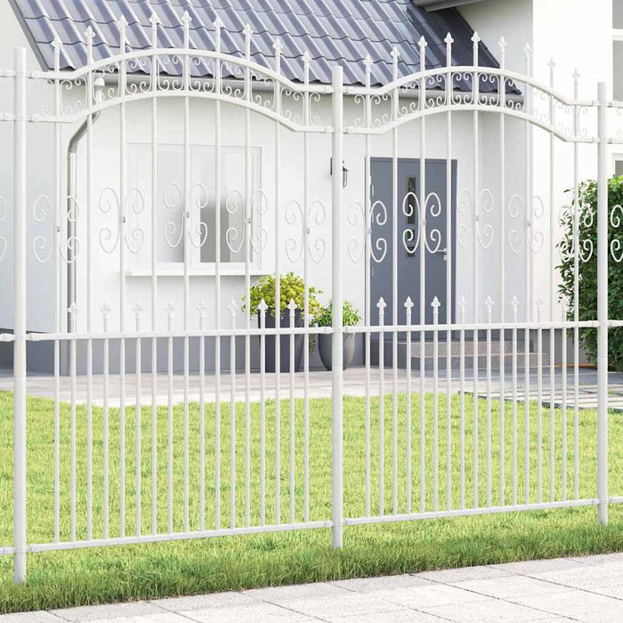 Recinzione per Giardino Bianco 215 cm 42003977