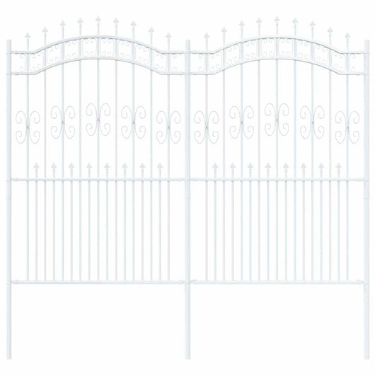 Recinzione per Giardino Bianco 215 cm 42003977